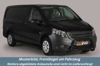 Frontbügel Edelstahl schwarz für Mercedes Vito W447 Viano Bj. 2015- Ø63mm mit Gutachten