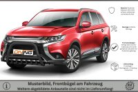 Frontschutzbügel mit Unterfahrschutz für Mitsubishi Outlander 2018-2021 schwarz 70mm Edelstahl mit Gutachten