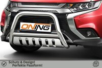 Frontschutzbügel mit Unterfahrschutz für Mitsubishi Outlander 2018-2021 70mm Gutachten