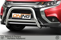 Frontschutzbügel mit Querstreben für Mitsubishi Outlander 2018-2021 70mm Gutachten