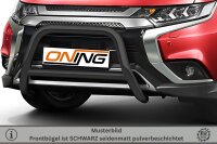 Frontschutzbügel mit Querstreben für Mitsubishi Outlander 2018-2021 schwarz 70mm Edelstahl mit Gutachten
