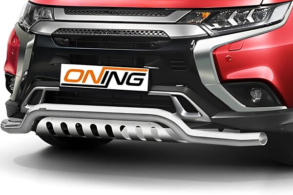 Frontschutzbügel breit Unterbodenschutz für Mitsubishi Outlander 2018-2021 70mm Gutachten breit