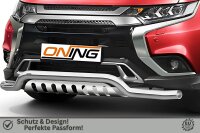 Frontschutzbügel breit Unterbodenschutz für Mitsubishi Outlander 2018-2021 70mm Gutachten breit