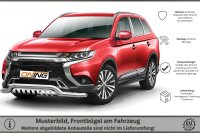 Frontschutzbügel breit Unterbodenschutz für Mitsubishi Outlander 2018-2021 70mm Gutachten breit