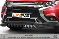 Frontschutzbügel breit Unterbodenschutz für Mitsubishi Outlander 2018-2021 schwarz 70mm Edelstahl mit Gutachten breit