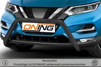 Frontschutzbügel für Nissan Qashqai (J11) 2017-2021 schwarz 70mm Edelstahl mit Gutachten