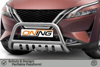 Frontschutzbügel mit Unterfahrschutz für Nissan Qashqai (J12) 2021- 60mm Gutachten