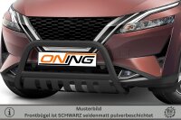 Frontschutzbügel mit Unterfahrschutz für Nissan Qashqai (J12) 2021- schwarz 60mm Edelstahl mit Gutachten