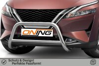 Frontschutzbügel mit Querstreben für Nissan Qashqai (J12) 2021- 60mm Gutachten