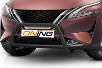 Frontschutzbügel für Nissan Qashqai (J12) 2021- schwarz 60mm Edelstahl mit Gutachten