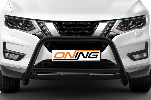 Frontschutzbügel mit Querstreben für Nissan X-Trail (T32) 2018-2021 schwarz 60mm Edelstahl mit Gutachten