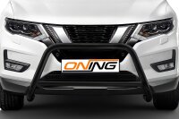 Frontschutzbügel mit Querstreben für Nissan X-Trail (T32) 2018-2021 schwarz 60mm Edelstahl mit Gutachten