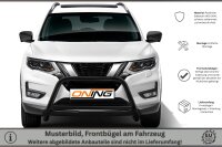 Frontschutzbügel mit Querstreben für Nissan X-Trail (T32) 2018-2021 schwarz 60mm Edelstahl mit Gutachten