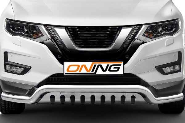 Frontschutzbügel breit Unterbodenschutz für Nissan X-Trail (T32) 2018-2021 70mm Gutachten breit