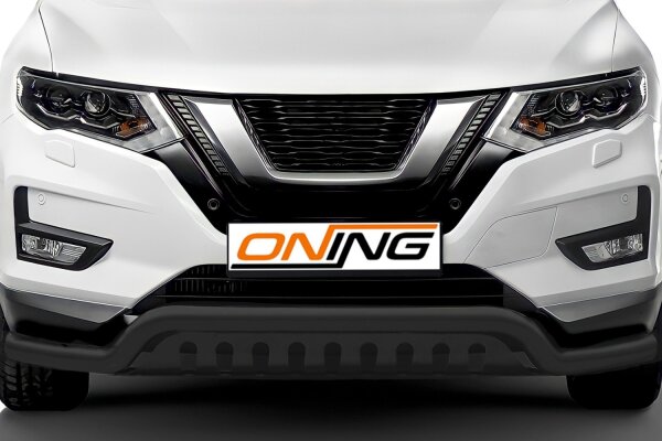 Frontschutzbügel breit Unterbodenschutz für Nissan X-Trail (T32) 2018-2021 schwarz 70mm Edelstahl mit Gutachten breit