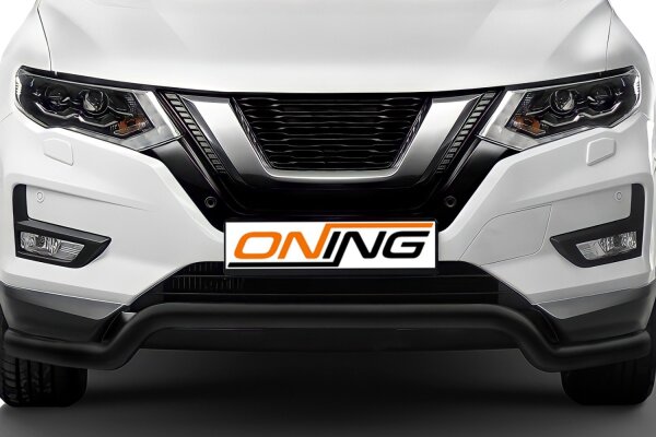 Frontschutzbügel breit für Nissan X-Trail (T32) 2018-2021 schwarz 70mm Edelstahl mit Gutachten breit
