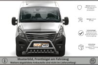 Frontschutzbügel mit Unterfahrschutz für Opel Movano B 2019-2023 70mm Gutachten