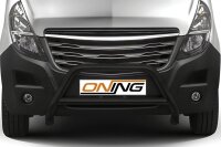 Frontschutzbügel mit Querstreben für Opel Movano B 2019-2023 schwarz 70mm Edelstahl mit Gutachten