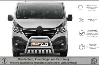 Frontschutzbügel mit Unterfahrschutz für Renault Trafic 3 2019-2021 70mm Gutachten