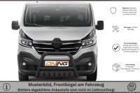 Frontschutzbügel mit Unterfahrschutz für Renault Trafic 3 2019-2021 schwarz 70mm Edelstahl mit Gutachten