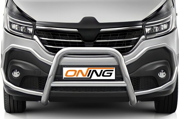 Frontschutzbügel mit Querstreben für Renault Trafic 3 2019-2021 70mm Gutachten