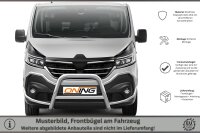 Frontschutzbügel mit Querstreben für Renault Trafic 3 2019-2021 70mm Gutachten
