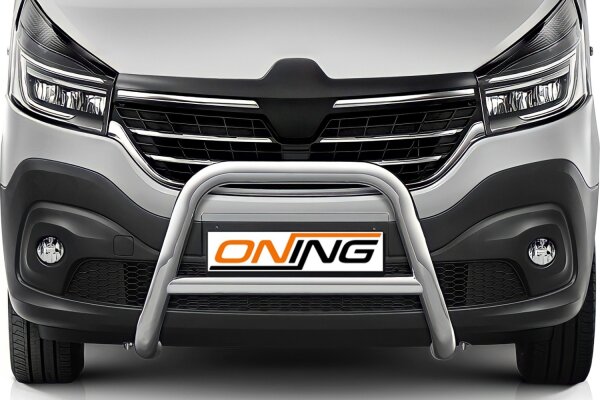 Frontschutzbügel mit Querstreben für Renault Trafic 3 2019-2021 70mm Gutachten