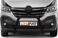 Frontschutzbügel mit Querstreben für Renault Trafic 3 2019-2021 schwarz 70mm Edelstahl mit Gutachten