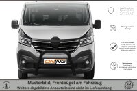 Frontschutzbügel mit Querstreben für Renault Trafic 3 2019-2021 schwarz 70mm Edelstahl mit Gutachten