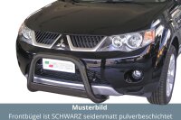 Frontbügel Edelstahl schwarz für Mitsubishi Outlander 2007 - 2009 63mm mit Gutachten