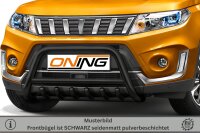 Frontschutzbügel mit Unterfahrschutz für Suzuki Vitara (LY) 2018- schwarz 60mm Edelstahl mit Gutachten