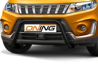 Frontschutzbügel für Suzuki Vitara (LY) 2018- schwarz 60mm Edelstahl mit Gutachten