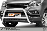 Frontschutzbügel mit Querstreben für SsangYong Musso 2018-2021 70mm Gutachten