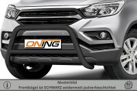 Frontschutzbügel mit Querstreben für SsangYong Musso 2018-2021 schwarz 70mm Edelstahl mit Gutachten