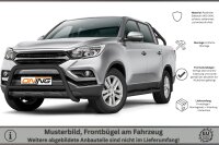 Frontschutzbügel mit Querstreben für SsangYong Musso 2018-2021 schwarz 70mm Edelstahl mit Gutachten