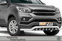 Frontschutzbügel breit Unterbodenschutz für SsangYong Musso 2018-2021 70mm Gutachten breit