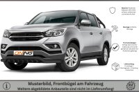 Frontschutzbügel breit Unterbodenschutz für SsangYong Musso 2018-2021 schwarz 70mm Edelstahl mit Gutachten breit