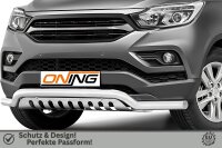 Frontschutzbügel breit Unterbodenschutz für SsangYong Musso 2018-2021 70mm Gutachten breit