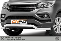 Frontschutzbügel breit für SsangYong Musso 2018-2021 70mm Gutachten breit