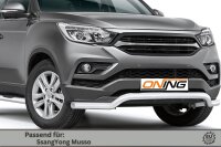 Frontschutzbügel breit für SsangYong Musso 2018-2021 70mm Gutachten breit
