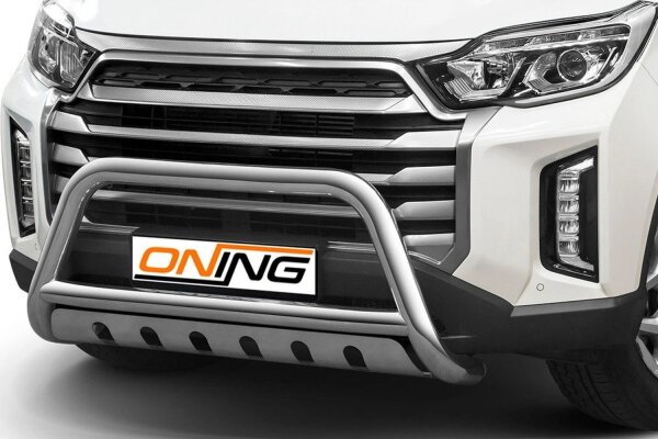 Frontschutzbügel mit Unterfahrschutz für SsangYong Musso 2021- 70mm Gutachten