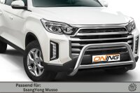 Frontschutzbügel mit Querstreben für SsangYong Musso 2021- 70mm Gutachten