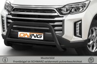 Frontschutzbügel mit Querstreben für SsangYong Musso 2021- schwarz 70mm Edelstahl mit Gutachten