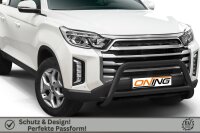 Frontschutzbügel mit Querstreben für SsangYong Musso 2021- schwarz 70mm Edelstahl mit Gutachten