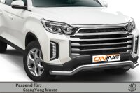 Frontschutzbügel breit für SsangYong Musso 2021- 70mm Gutachten breit