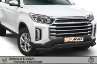 Frontschutzbügel breit für SsangYong Musso 2021- schwarz 70mm Edelstahl mit Gutachten breit