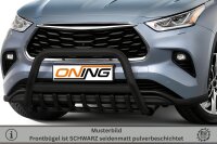 Frontschutzbügel mit Unterfahrschutz für Toyota Highlander 2021- schwarz 70mm Edelstahl mit Gutachten