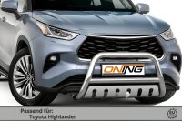 Frontschutzbügel mit Unterfahrschutz für Toyota Highlander 2021- 70mm Gutachten
