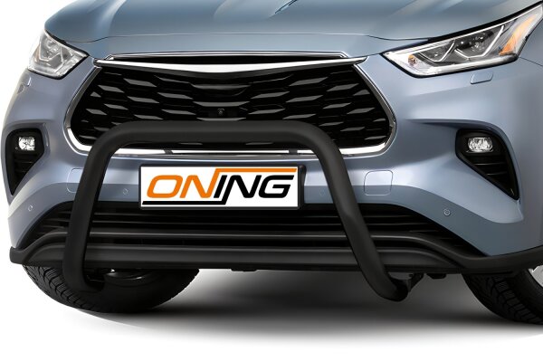 Frontschutzbügel für Toyota Highlander 2021- schwarz 70mm Edelstahl mit Gutachten