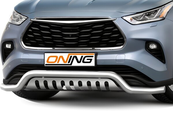 Frontschutzbügel breit Unterbodenschutz für Toyota Highlander 2021- 70mm Gutachten